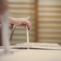 Voting hand detail